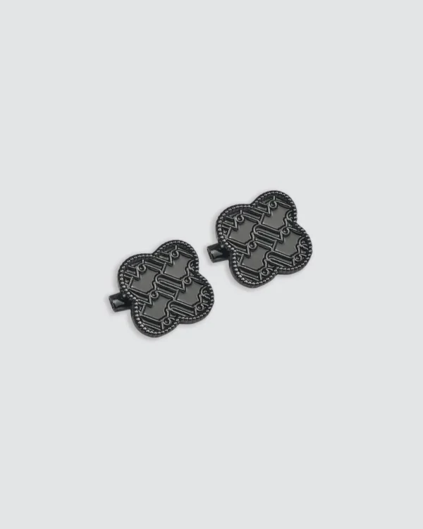 n_monogram_pin_-_metal_gun_ N MONOGRAM PIN